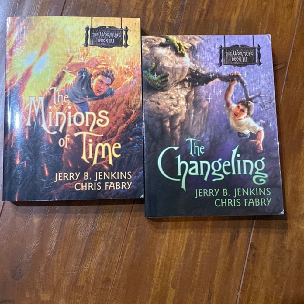 The Worming books 3 & 4 Minions of Time & Changeling Juvenile Christian fiction‎